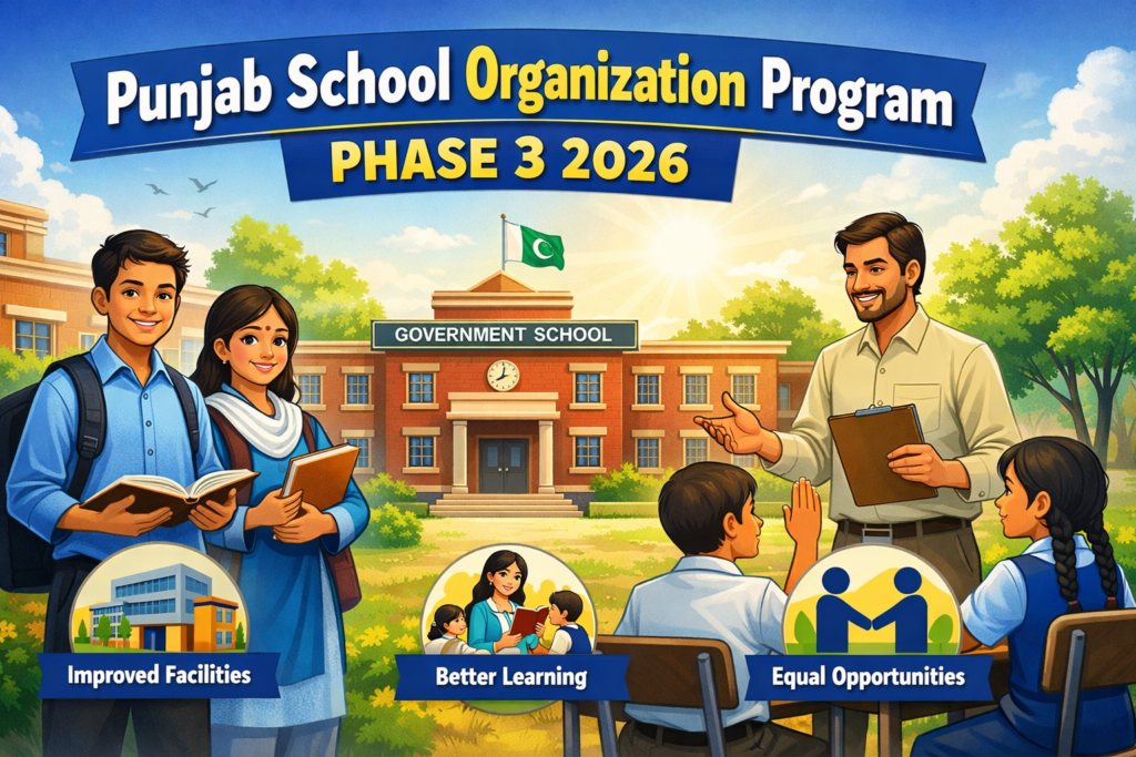Punjab School Reorganization Program (PSRP) 2026 – online apply