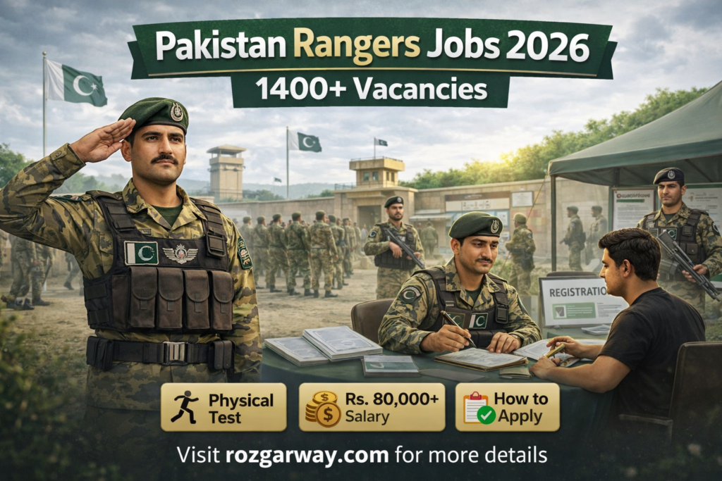 Pakistan Rangers Jobs 2026 – 1400+ vacancies announced-Apply Online